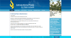 Desktop Screenshot of dr-lenhardt-zahnarzt.de