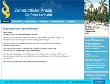 Tablet Screenshot of dr-lenhardt-zahnarzt.de